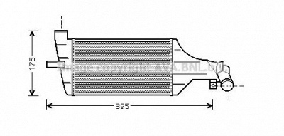 AVA QUALITY COOLING ola4374 -  Интеркулер